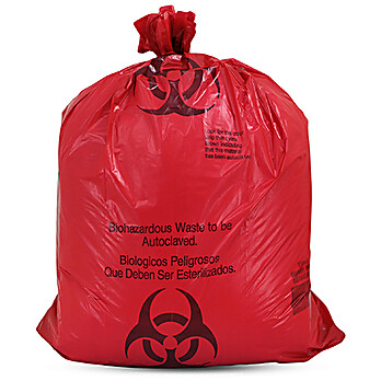 Autoclavable Biohazard Waste Bags Polypropylene w/Indicator