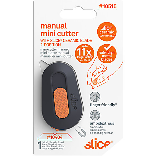 Slice Mini Taglierino Manuale Con Lama In Ceramica - Apribottiglie Portachiavi, Ideale Per Scatole, Imballaggi, Schiuma E Vinile