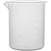 Plastic Beaker with Molded Graduations, 500mL