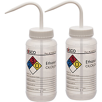 Ethanol Wash Bottle, 4 Color, 500mL, PK2