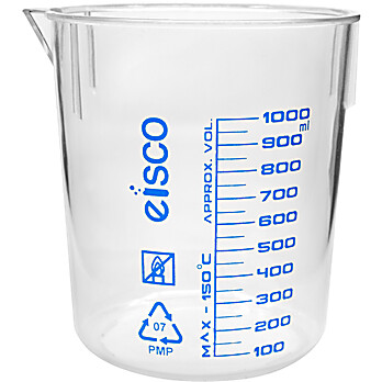 TPX Plastic Beaker, 1000mL