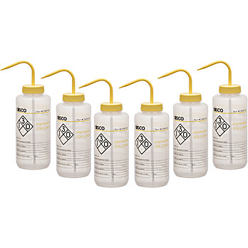 IPA Wash Bottle, 2 Color, 1000mL, PK6