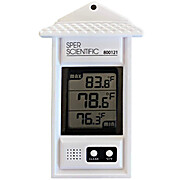 Inside/outside thermometer with min./max. function, Thermometers (inside- outside, minimum-maximum, radio-controlled), Temperature and monitoring, Measuring Instruments, Labware
