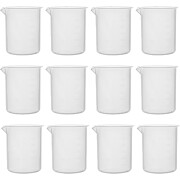 Plastic Beaker with Molded Graduations, 500mL, PK12