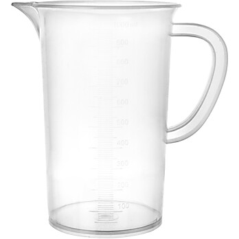 Plastic Pitcher with Molded Graduations, 1000mL
