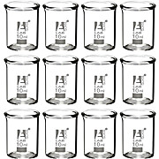 Glass Beakers, 10mL, Low Form, PK12