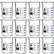 Glass Beakers, 50mL, Low Form, PK12