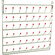 Draining Rack, Vinyl Coated, 48 Pegs