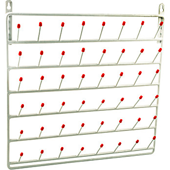 Draining Rack, Vinyl Coated, 48 Pegs
