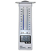1.46 Mini Indoor Outdoor Thermometer Celsius/ Fahrenheit Temperature  Monitor, Gold 2 Pack