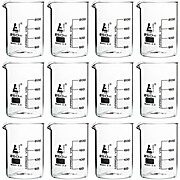 Glass Beakers, 250mL, Low form, PK12