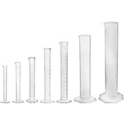 7pc Plastic Cylinder Set - 10mL, 25mL, 50mL, 100mL, 250mL, 500mL, 1000mL