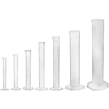 7pc Plastic Cylinder Set - 10mL, 25mL, 50mL, 100mL, 250mL, 500mL, 1000mL