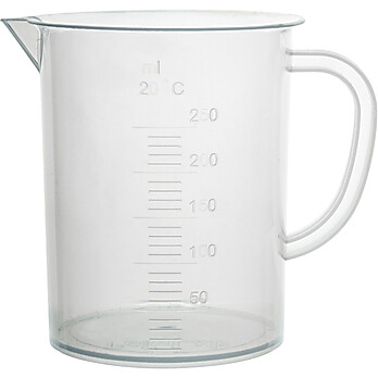 Plastic Pitcher with Molded Graduations, 250mL