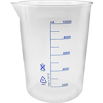 TPX Plastic Beaker, 10,000mL