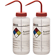 Acetone Wash Bottle, 4 Color, 1000mL, PK2