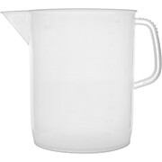 Plastic Pitcher, Short Form, Molded Graduations, 5L