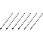 Spatula Scoops, Stainless Steel, 6.3", PK6