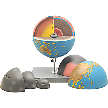 Cross Sectional Earth Globe, 7 Parts