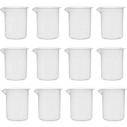 Plastic Beaker with Molded Graduations, 250mL, PK12