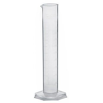 TPX Plastic Graduated Cylinder, 500mL, Class A