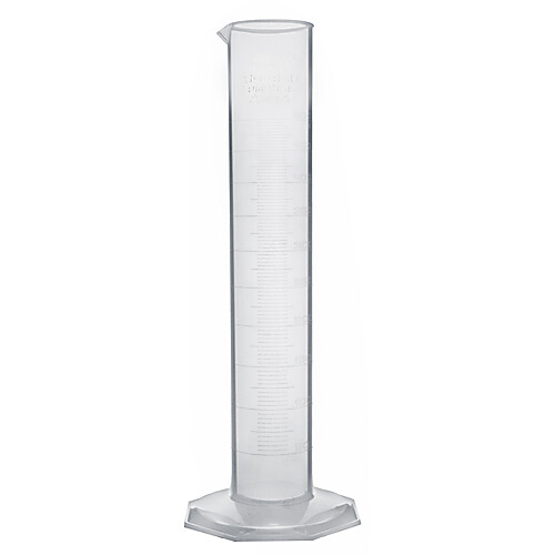 TPX Plastic Graduated Cylinder, 500mL, Class A