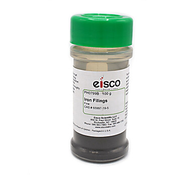 Fine Iron Filings, 40-60 Mesh, 100g