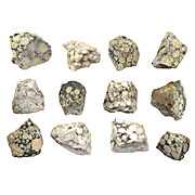 Conglomerate, Raw Sedimentary Rock Specimens, Approx. 1", PK12
