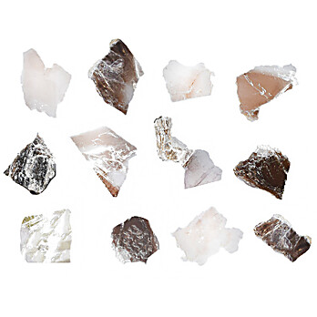 Muscovite Mica, Raw Mineral Specimens, Approx. 1", PK12