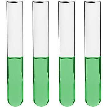 Test Tubes, 12ml, Rimless,  4" Tall, 0.6" Dia., PK/48