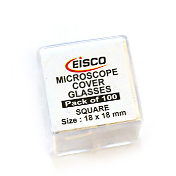 Cover Slips, 18 x 18 mm, PK/100