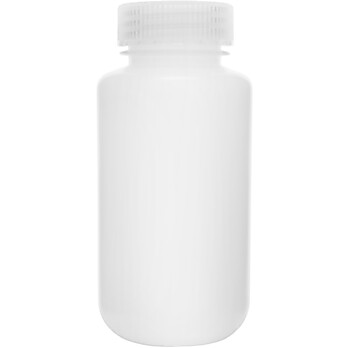 Reagent Bottle, 250mL, Wide Mouth with Screw Cap, HDPE