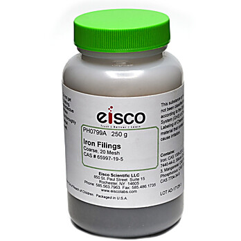 Coarse Iron Filings, 20 Mesh, 250g