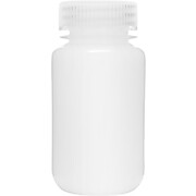 Reagent Bottle, 125mL, Wide Mouth with Screw Cap, HDPE