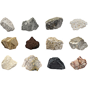 Introduction to Raw Sedimentary Rocks Kit, 1" x 12 Specimens