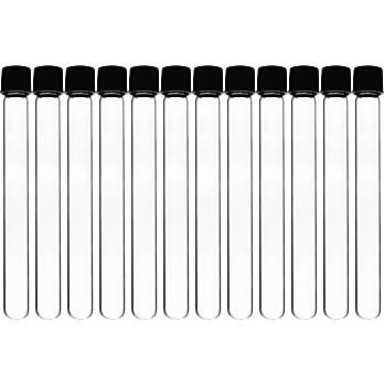 Culture Tubes with Screw Cap, 20ml,  5.9" x 0.6", Round Bottom, PK/12