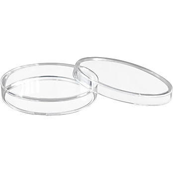 Sterile Petri Dish with Lid, 90x14mm, Polystyrene, Triple Vented, Transparent