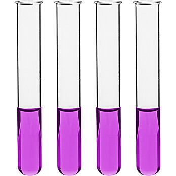 Test Tubes, 25ml, Beaded Rim, 5.9" Tall, 0.7" Dia., PK/24