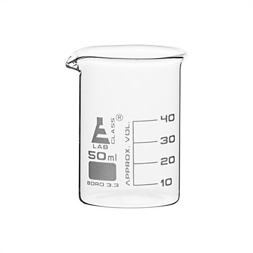 Glass Beaker, Low Form, 50ml