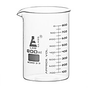 Glass Beaker, 800ml, ASTM, Dual Scale