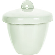 Porcelain Crucible with Lid, Tall Form, 50mL