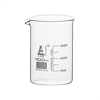 Glass Beaker, Low Form, 400ml