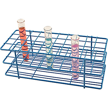 Wire Test Tube Rack, Holds 40 x 20-22mm Dia. Tubes