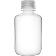 Reagent Bottle, 125ml, Narrow Mouth with Screw Cap, Polypropylene, Translucent