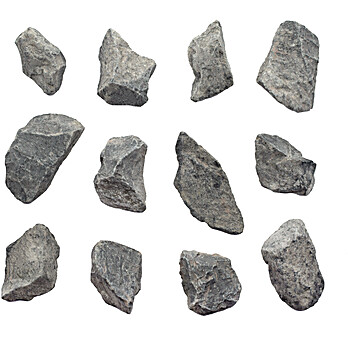 Gray Limestone, Raw Sedimentary Rock Specimens, Approx. 1", PK12