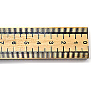 Half Meter Stick, Wood, Vertical Scale