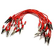 Connecting Leads, Alligator, Red, PK12