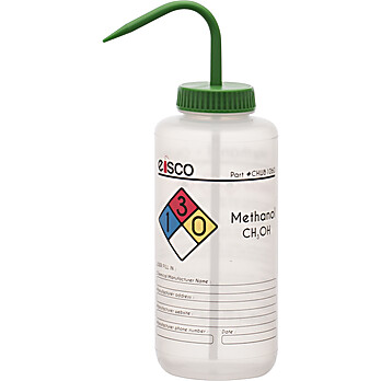 Methanol Wash Bottle, 4 Color, 1000mL