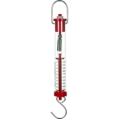 Newton Force Meter Spring Scale, Max Capacity 20N, 2Kg, Dual Scale