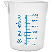 Plastic Beaker, 600mL, Printed Graduations